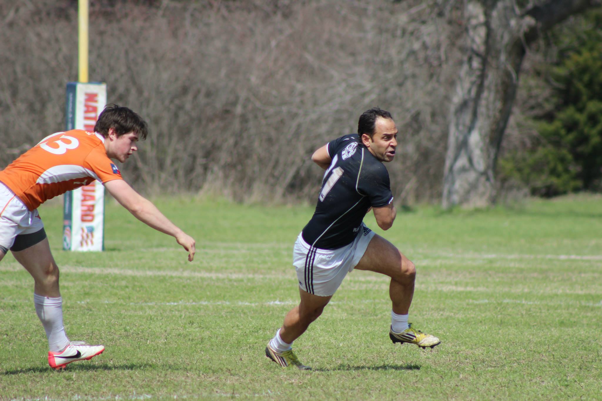 Jacob Liberman during the Texas vs. Austin Blacks scrimmage; courtesy of University of Texas Rugby 