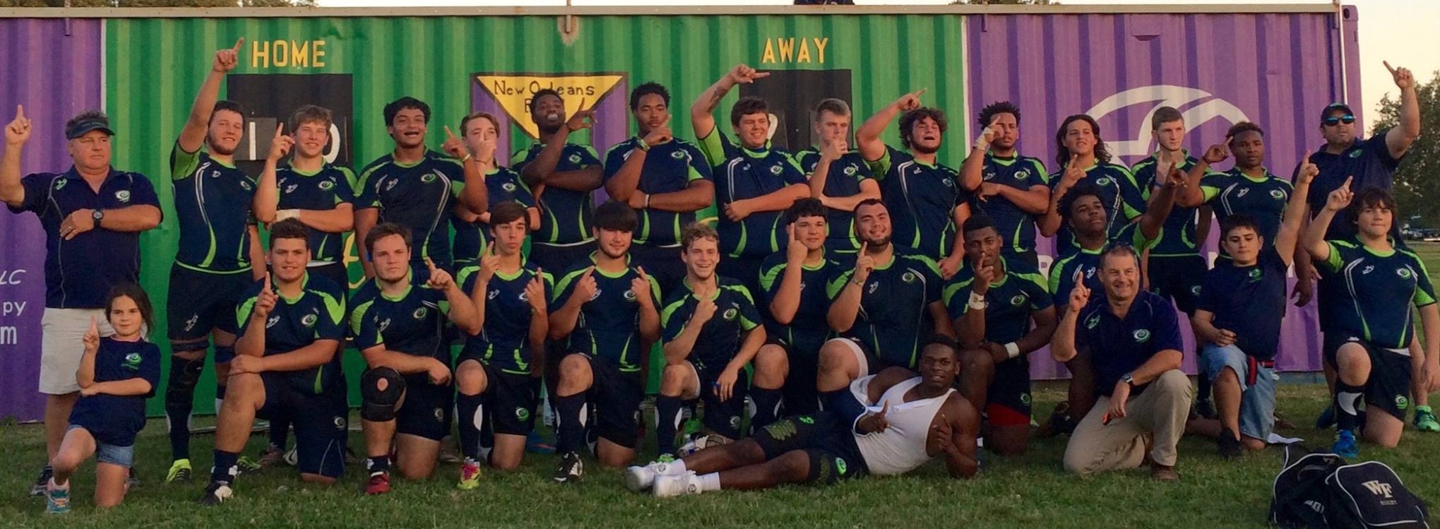 Bayou Hurricanes Team Photo; photo by Rugby Commons